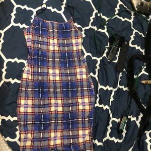 Plaid Body Con Dress